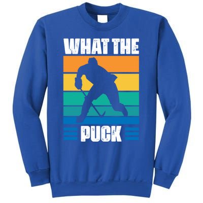 Funny What The Puck Vintage Ice Hockey Player Great Gift Sweatshirt