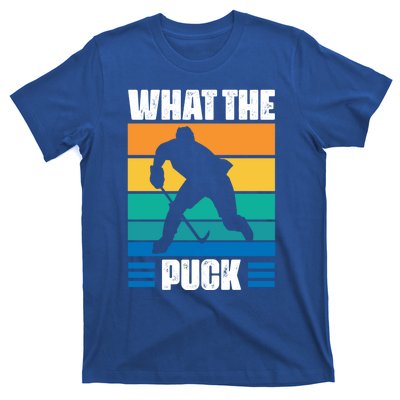 Funny What The Puck Vintage Ice Hockey Player Great Gift T-Shirt