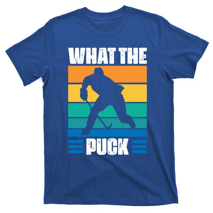 Funny What The Puck Vintage Ice Hockey Player Great Gift T-Shirt