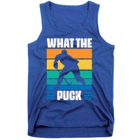 Funny What The Puck Vintage Ice Hockey Player Great Gift Tank Top