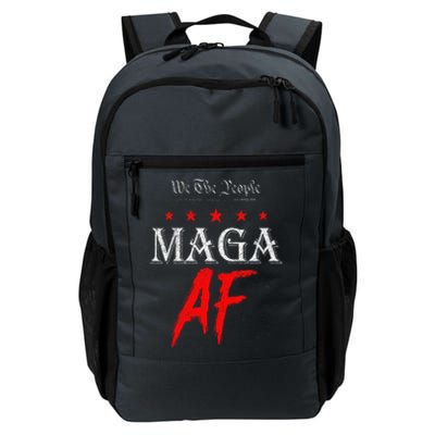 Funny We The People Maga Af Us Flag We The People Maga Af Daily Commute Backpack