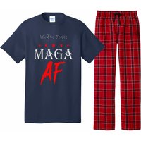 Funny We The People Maga Af Us Flag We The People Maga Af Pajama Set