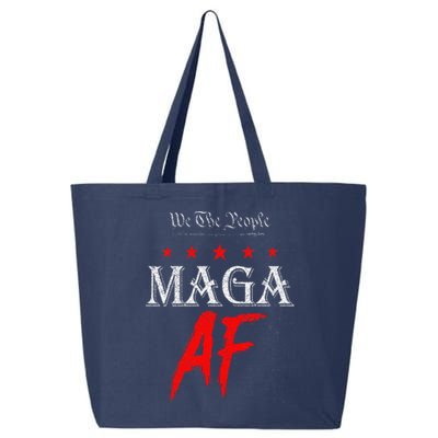 Funny We The People Maga Af Us Flag We The People Maga Af 25L Jumbo Tote