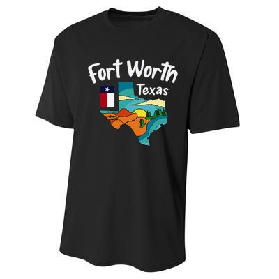 Fort Worth Texas Performance Sprint T-Shirt