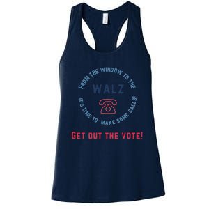 From Windows To The Walz Get Out The Vote Harris Walz Women's Racerback Tank