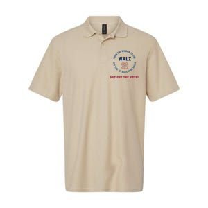 From Windows To The Walz Get Out The Vote Harris Walz Softstyle Adult Sport Polo