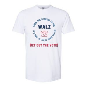 From Windows To The Walz Get Out The Vote Harris Walz Softstyle CVC T-Shirt