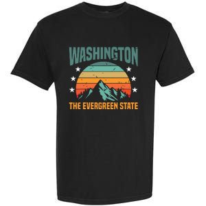 Funny Washington The Evergreen State Home Garment-Dyed Heavyweight T-Shirt