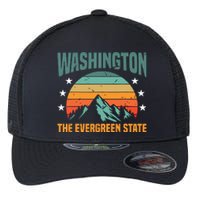 Funny Washington The Evergreen State Home Flexfit Unipanel Trucker Cap