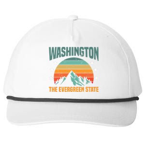 Funny Washington The Evergreen State Home Snapback Five-Panel Rope Hat