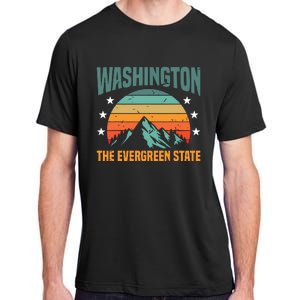 Funny Washington The Evergreen State Home Adult ChromaSoft Performance T-Shirt