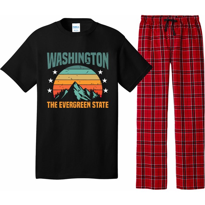 Funny Washington The Evergreen State Home Pajama Set