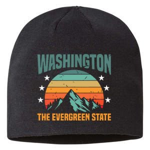 Funny Washington The Evergreen State Home Sustainable Beanie