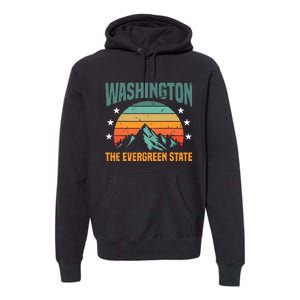 Funny Washington The Evergreen State Home Premium Hoodie