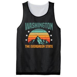 Funny Washington The Evergreen State Home Mesh Reversible Basketball Jersey Tank