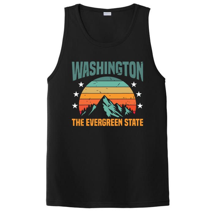 Funny Washington The Evergreen State Home PosiCharge Competitor Tank