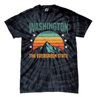 Funny Washington The Evergreen State Home Tie-Dye T-Shirt