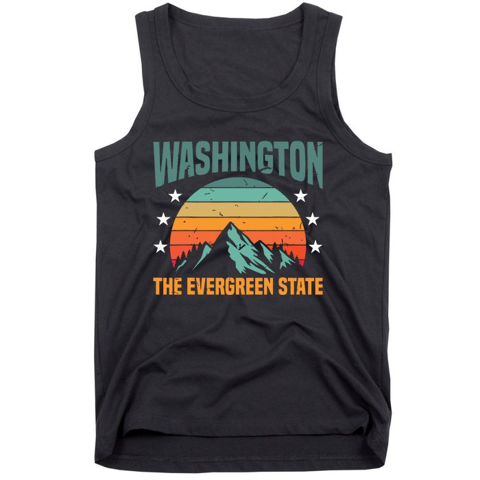 Funny Washington The Evergreen State Home Tank Top