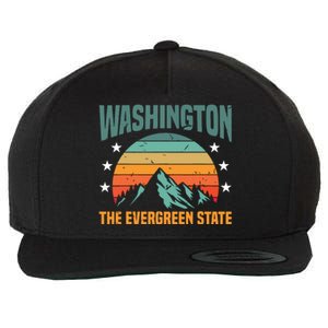 Funny Washington The Evergreen State Home Wool Snapback Cap