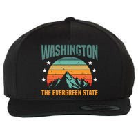 Funny Washington The Evergreen State Home Wool Snapback Cap