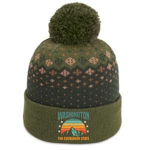 Funny Washington The Evergreen State Home The Baniff Cuffed Pom Beanie