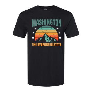 Funny Washington The Evergreen State Home Softstyle CVC T-Shirt