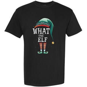 Funny What The Elf Costume Family Matching Christmas Funny Gift Garment-Dyed Heavyweight T-Shirt