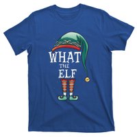 Funny What The Elf Costume Family Matching Christmas Funny Gift T-Shirt