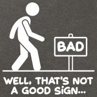Funny Well Thats Not A Good Sign Cotton Canvas Backpack