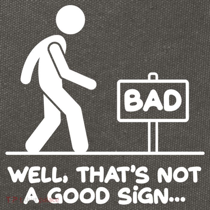 Funny Well Thats Not A Good Sign Cotton Canvas Backpack