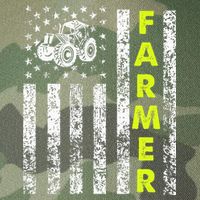 Flag With Tractor Patriotic Farmer Legacy Tie Dye Trucker Hat