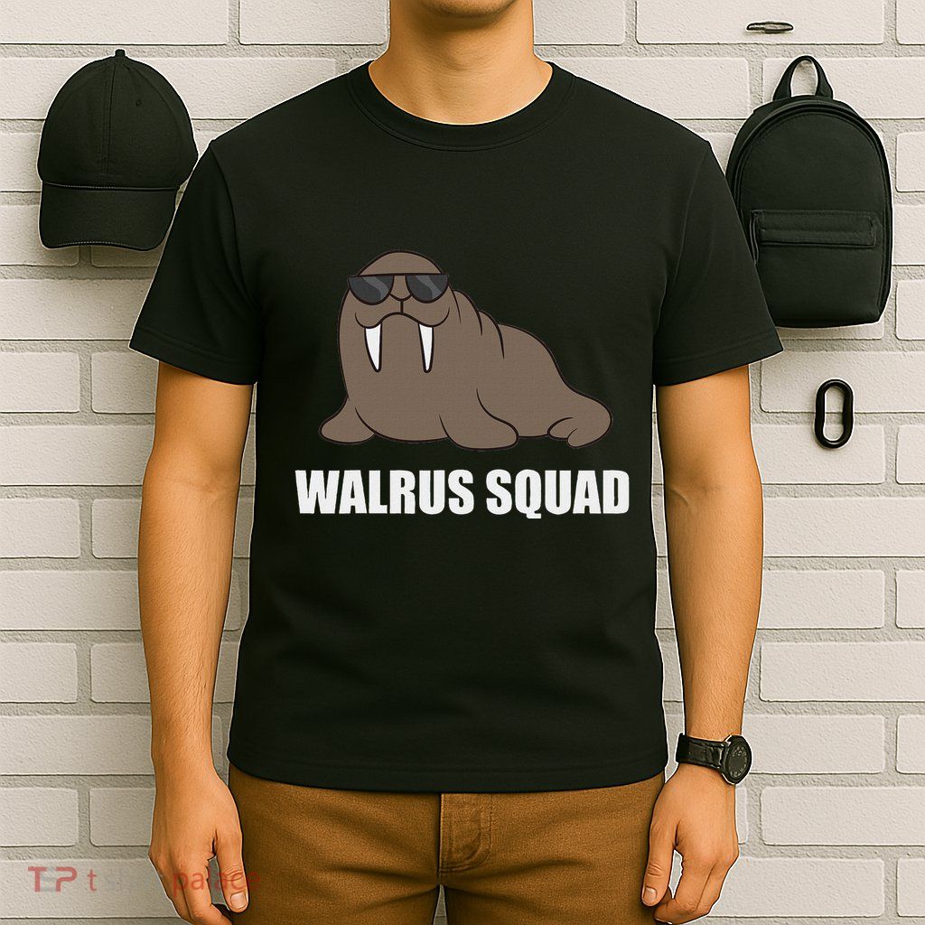 Funny Walrus Team Walrus Walrus Squad T-Shirt
