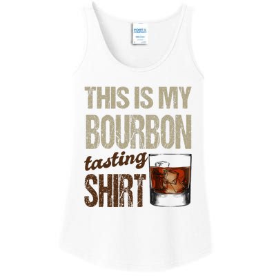 Funny Whiskey This Is My Bourbon Tasting Ladies Essential Tank