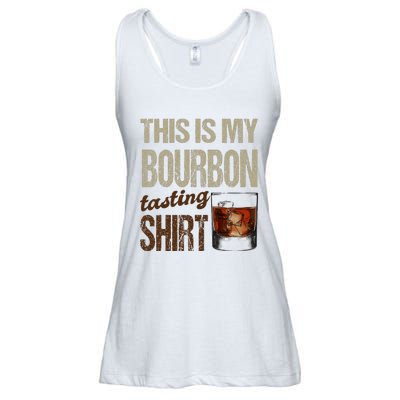 Funny Whiskey This Is My Bourbon Tasting Ladies Essential Flowy Tank