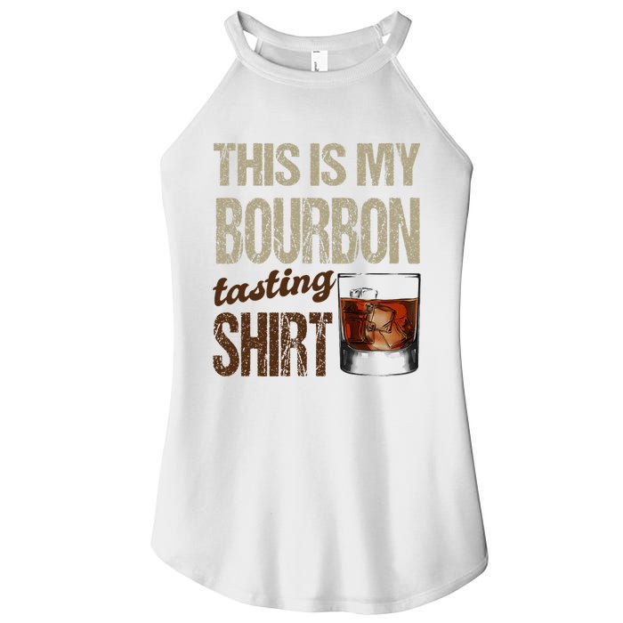 Funny Whiskey This Is My Bourbon Tasting Women's Perfect Tri Rocker Tank