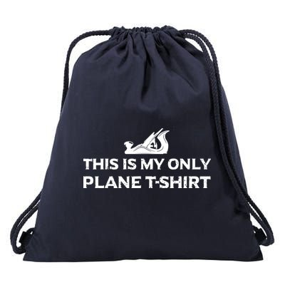 Funny Woodworking This Is My Only Plane Drawstring Bag