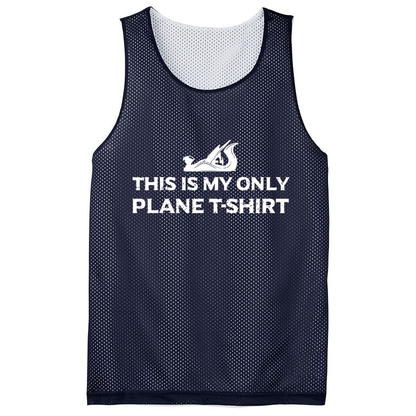 Funny Woodworking This Is My Only Plane Mesh Reversible Basketball Jersey Tank
