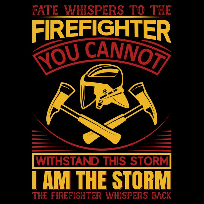 Fate Whispers To The Firefighter You Cannot Withstand This Storm 16 in Basic Backpack