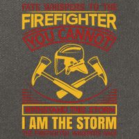 Fate Whispers To The Firefighter You Cannot Withstand This Storm Cotton Canvas Backpack