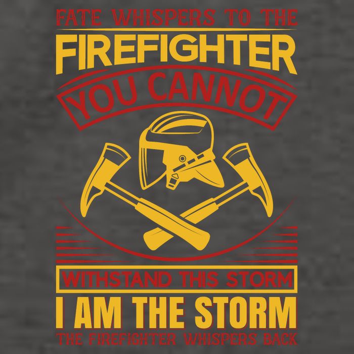 Fate Whispers To The Firefighter You Cannot Withstand This Storm Vector Backpack