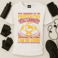 Fate Whispers To The Firefighter You Cannot Withstand This Storm Performance Shirt