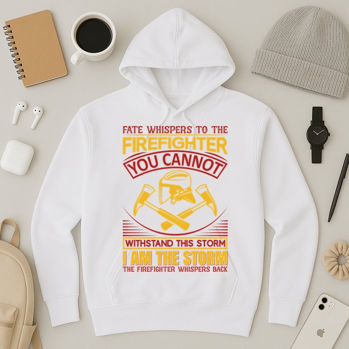 Fate Whispers To The Firefighter You Cannot Withstand This Storm Hoodie