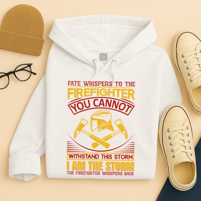 Fate Whispers To The Firefighter You Cannot Withstand This Storm Hoodie