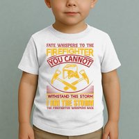 Fate Whispers To The Firefighter You Cannot Withstand This Storm Toddler T-Shirt