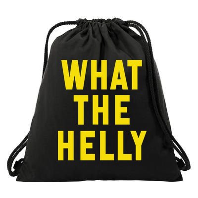 Funny What The Helly Gen Z Iconic Trend Aesthetic Meme Drawstring Bag