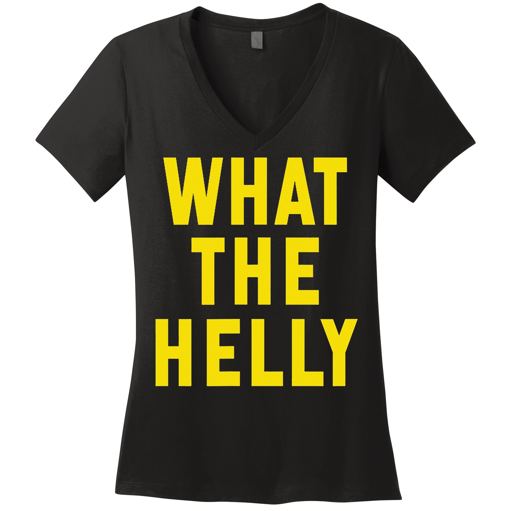 Funny What The Helly Gen Z Iconic Trend Aesthetic Meme Women's V-Neck T-Shirt