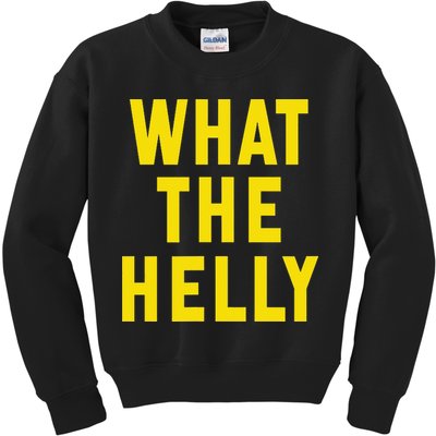 Funny What The Helly Gen Z Iconic Trend Aesthetic Meme Kids Sweatshirt