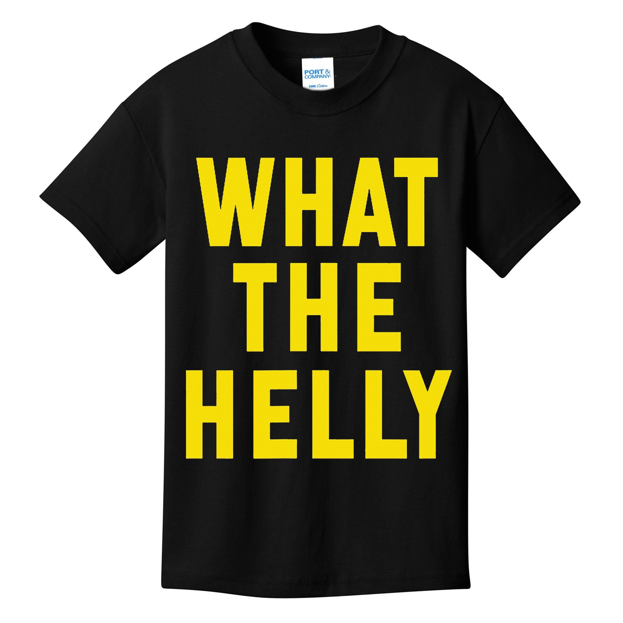 Funny What The Helly Gen Z Iconic Trend Aesthetic Meme Kids T-Shirt