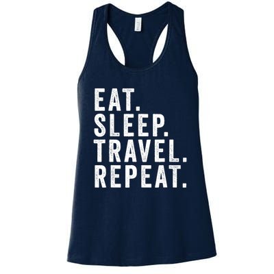 Funny World Traveler Agent Travel Adventure Traveling Gift Women's Racerback Tank