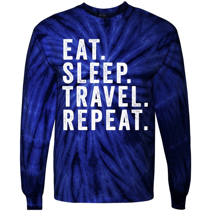 Funny World Traveler Agent Travel Adventure Traveling Gift Tie-Dye Long Sleeve Shirt